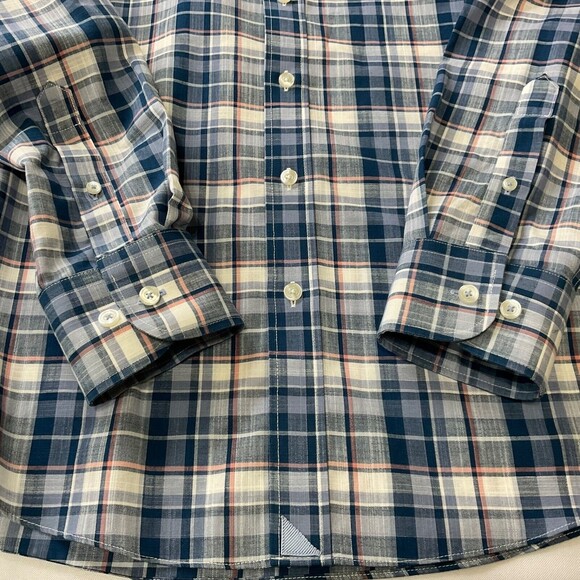 Untuckit Shirt mens M Terrantez Wrinkle Free Button Up Long Sleeve shirt plaid - Picture 8 of 11